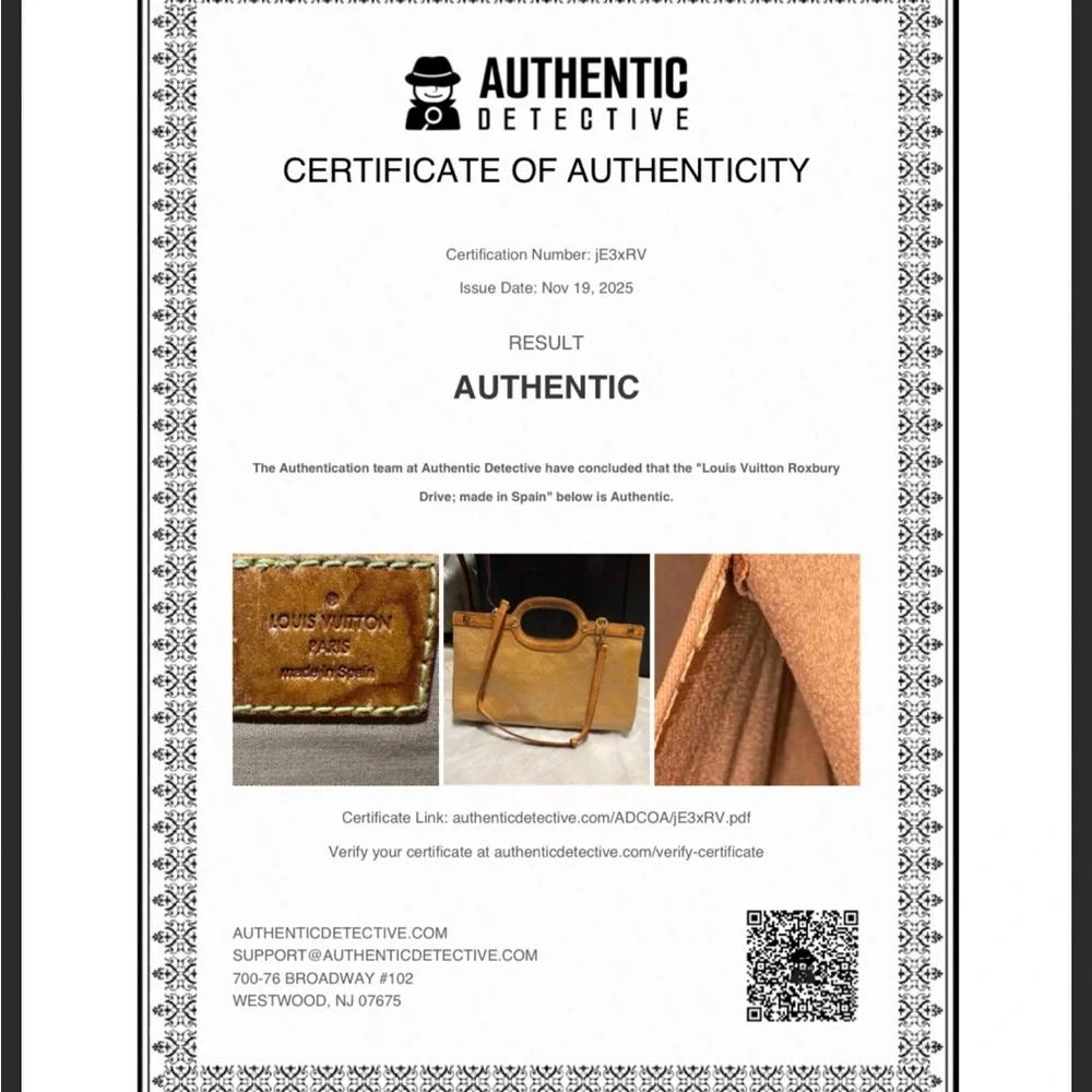 XSOLDX Louis Vuitton Roxbury Beige Vernis Monogram Bag W/ Authentication - Picture 14 of 14